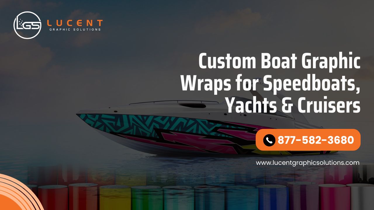 Custom Boat Graphic Wraps for Speedboats, Yachts & Cruisers