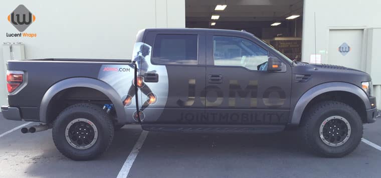 truck wrap, car wrap, vehicle wrap, color change wrap, matte black wrap