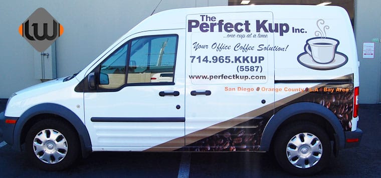 partial wrap, van wrap, vehicle graphics, Ford Transit Wrap