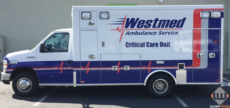 car wrap, vehicle graphics, digital print wrap, vehicle wrap, fleet graphics, ambulance wrap