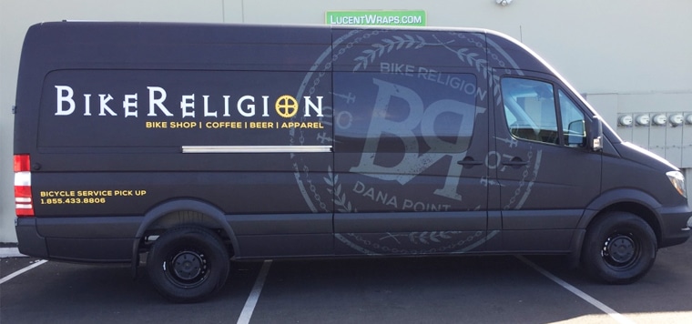 van wrap, matte black wrap, sprinter wrap, van graphics