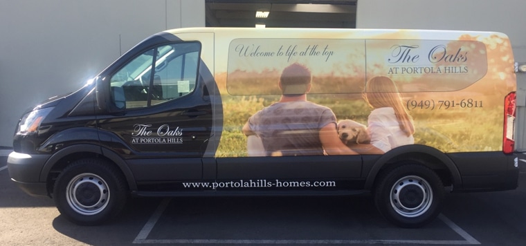 partial wrap, car wrap, vehicle wraps, vehicle graphics, van wraps, Ford Transit wrap