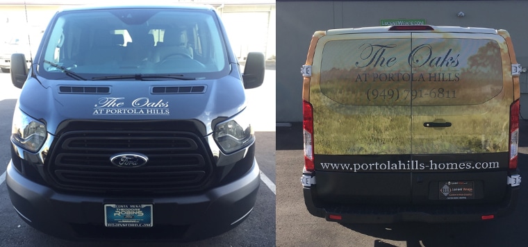 partial wrap, car wrap, vehicle wraps, vehicle graphics, van wrap