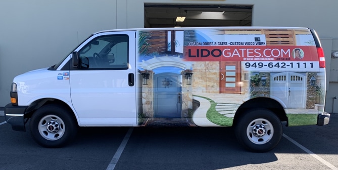 van wrap, vehicle graphics, car wrap, partial wrap, car decals