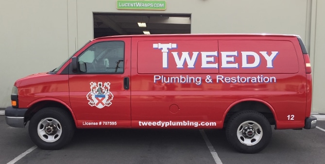 van wrap, car wrap, vehicle wrap, vehicle graphics, plumbing van wrap, fleet graphic