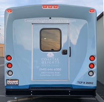 shuttle wrap, bus wrap, van wrap, fleet graphics