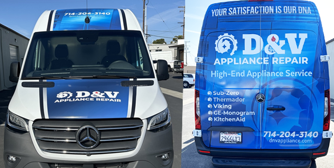 D&V Appliance Repair Partial Wrap
