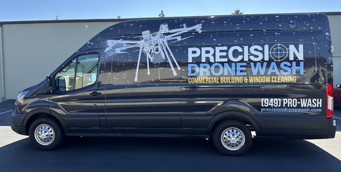 Precision Drone Wash Van Full Wrap