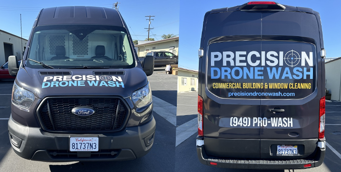 Precision Drone Wash Van Full Wrap