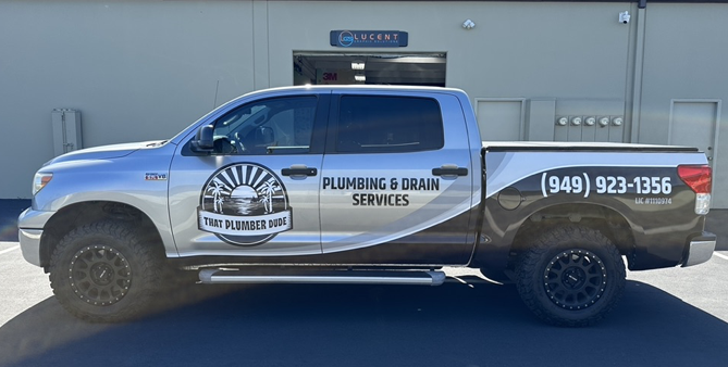 That Plumber Dude Partial Truck Wrap