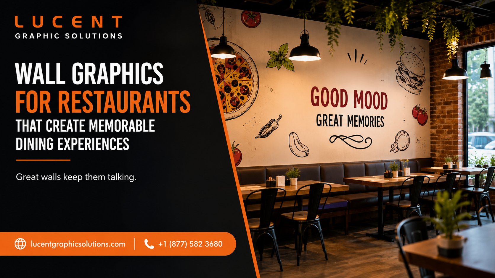 Restaurant Wall Graphics Guests Love and Competitors Notice